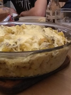 Una foto de Fideos con queso