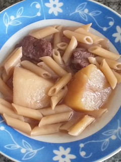 Una foto de Macarrones estofados