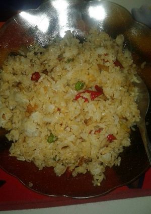 Foto resep Nasi goreng bawang bombay setan tanpa telur