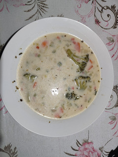 Una foto de Sopa cremosa con verduras