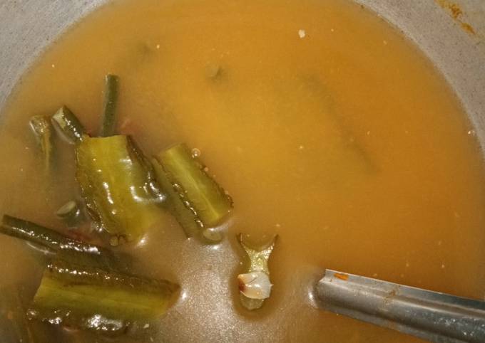 Sayur asem kecipir dan kacang panjang