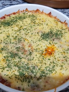 Foto resep 138. Cheesy Bolognaise Baked Rice