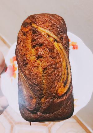 Hình của món Làm bánh cake chuối bằng nồi chiên không dầu.