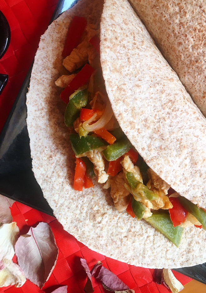 Una foto de Fajitas de pavo fit (sin aceite)
