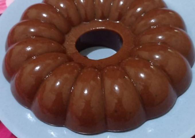 Resep memasak Puding roti tawar chocolatos dijamin lezat