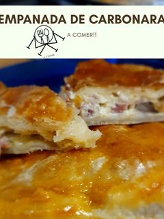 Una foto de Empanada de carbonara