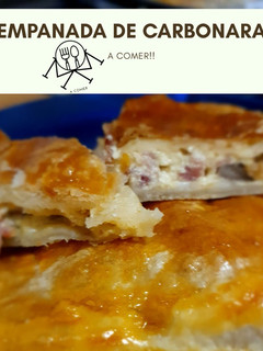 Una foto de Empanada de carbonara