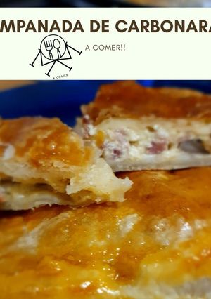 A picture of Carbonara Empanada.