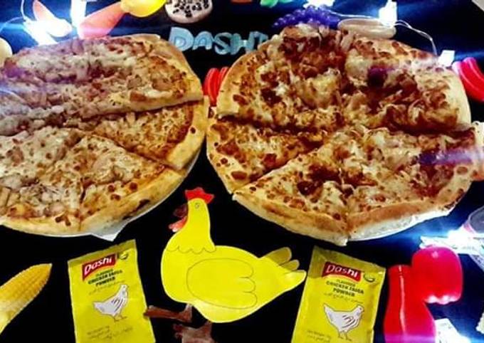 Easiest Way to Make Ultimate Chicken tikka pizza (karahi baking)