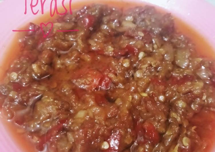 Resep 21.Sambel terasi Tahan Lama, Lezat Sekali