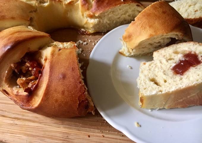 Panadería: Rosca dulce, rellena Receta de martalhanna- Cookpad