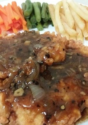 Foto resep Crispy chicken steak