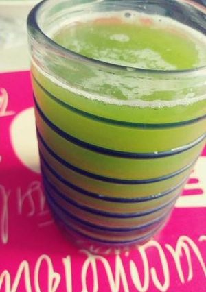 Una foto de Agua fresca de hierbabuena