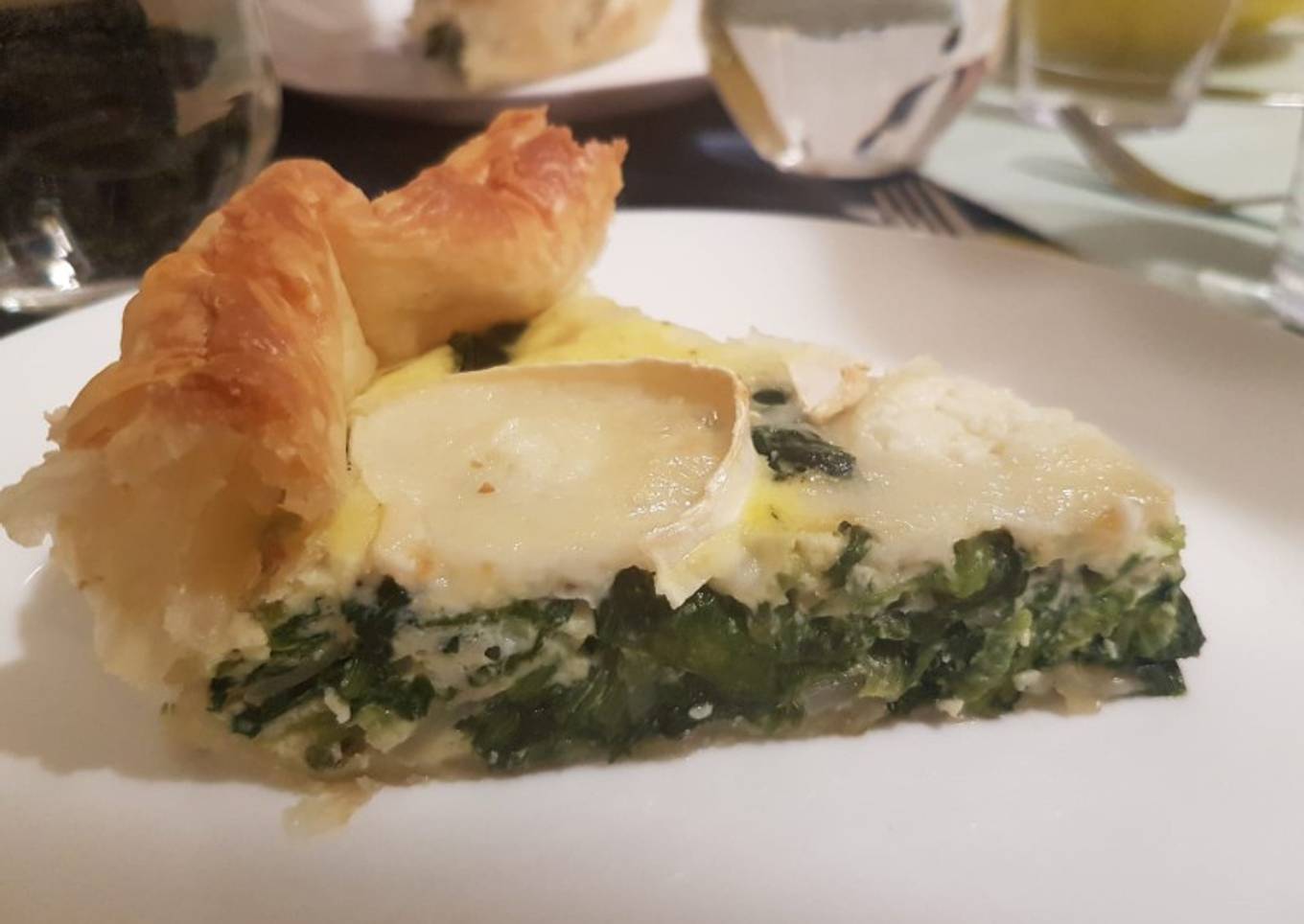 Tarte chèvre épinards