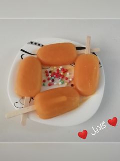 عکسی از دستور بستنی یخی انبه 😋
