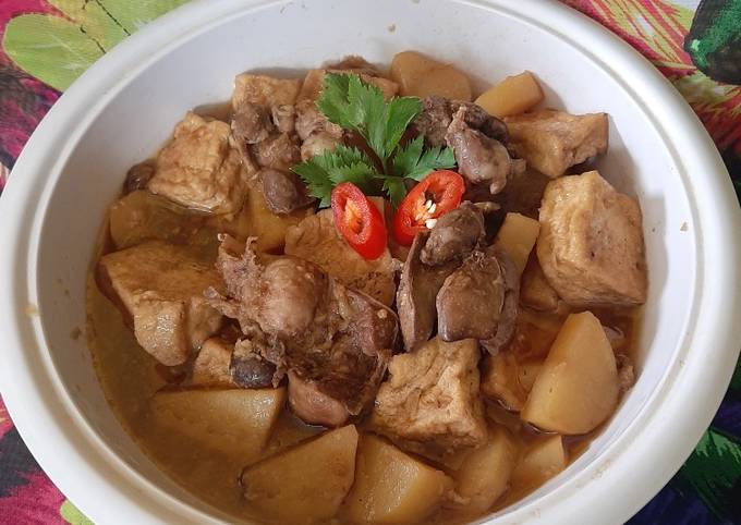 Semur ati ampela kentang