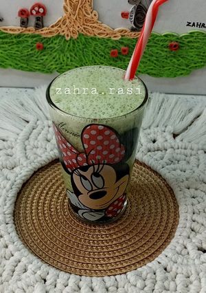 عکسی از دستور نوشیدنی گوجه سبز و گلپر😍🤤🤩Green plum and angelica drink