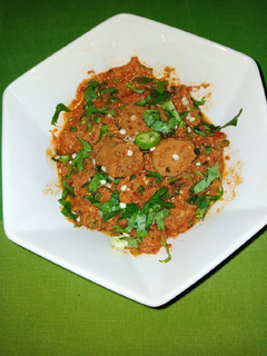 A picture of Tomato Lotus Masala.