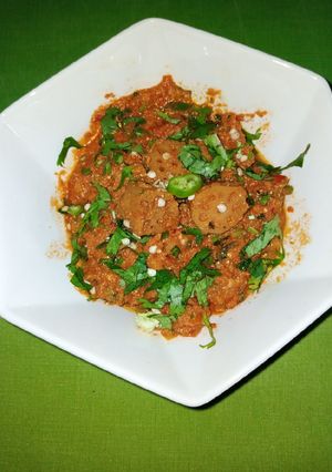 A picture of Tomato Lotus Masala.
