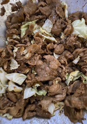 Foto resep Daging yoshinoya daun kol