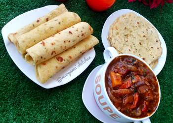 Easy Fast Cooking Lefse with chicken vegetable soup Most Delicious