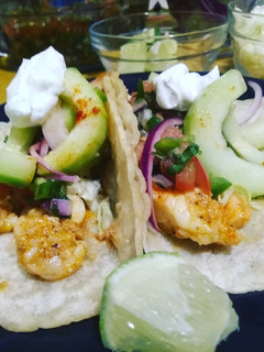 A picture of Shrimp tacos.