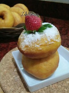 Foto resep Eggless Pumpkin Donut (Donat labu tanpa telur)