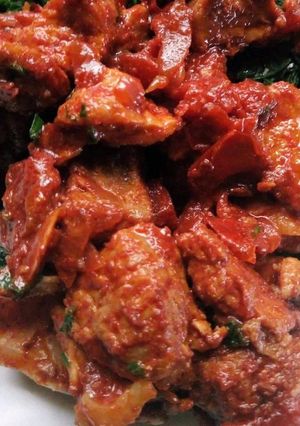 A picture of Wet fry beef.