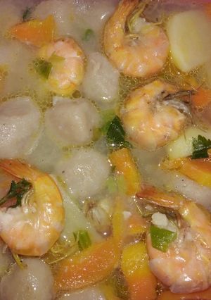 Foto resep Sayur SOP Udang dan Bakso Sapi