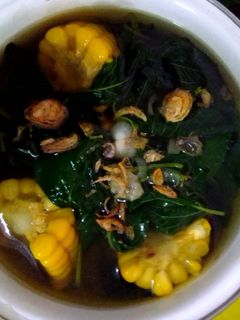 Foto resep Sayur bening kunci bayam jagung