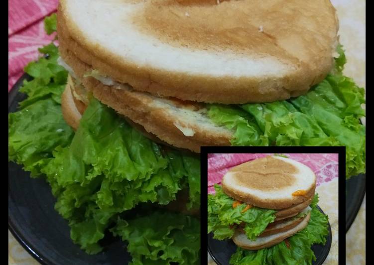 Resep Burger Roti Tawar Ala Aysha, Lezat
