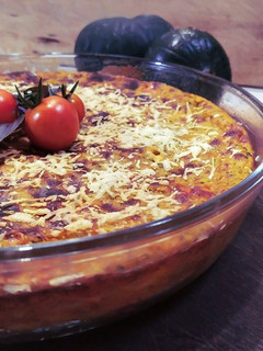 Una foto de Soufflé de zapallitos y queso