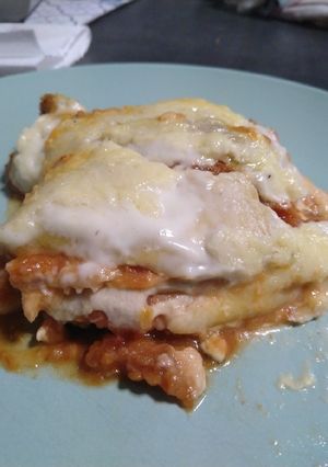 Une photo de Lasagne saumon aubergine