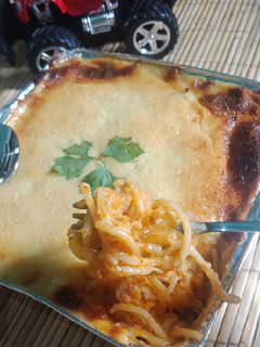 Foto resep Spaghetti Brulee ayam
