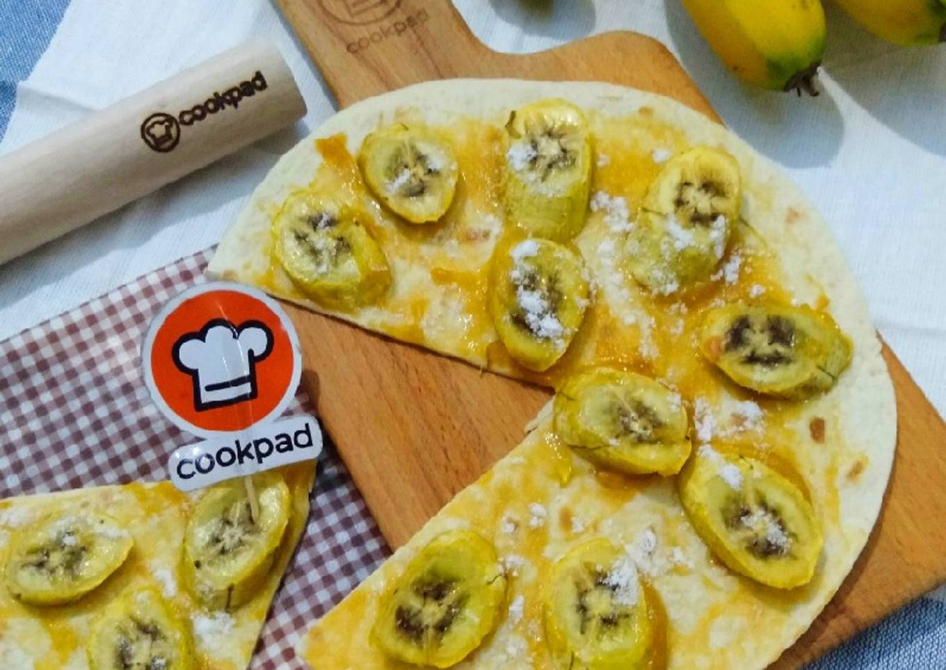 Roti Pisang Kaya (Ala Domino's)