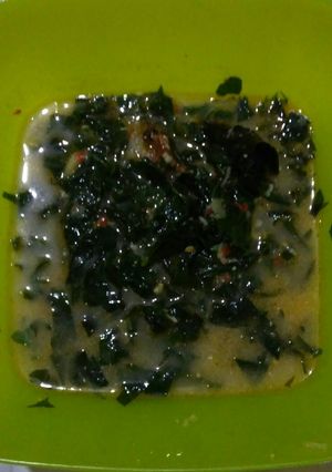Foto resep Daun pepaya jepang kuah santan