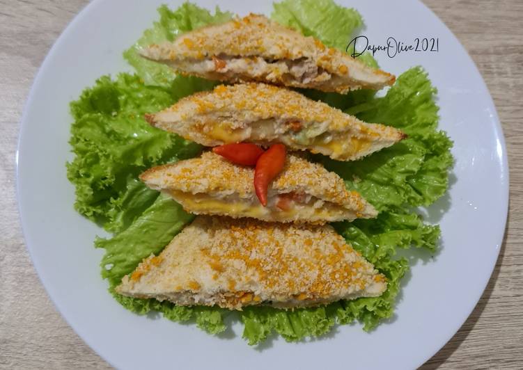 Resep Roti Panggang Isi Ragout Anti Gagal