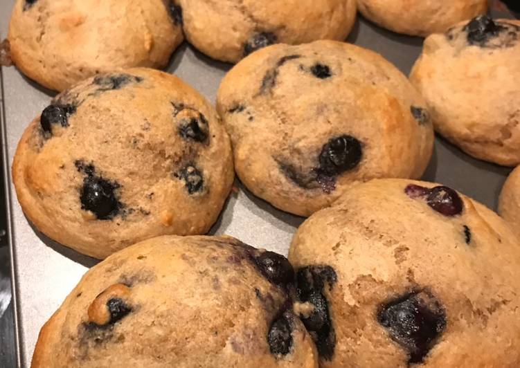 Easiest Way to Make Tasty Blueberry muffins with Greek yogurt and honey
