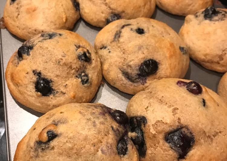 Recipe of Quick Blueberry muffins with Greek yogurt and honey