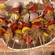 Pinchos de pollo primaverales
