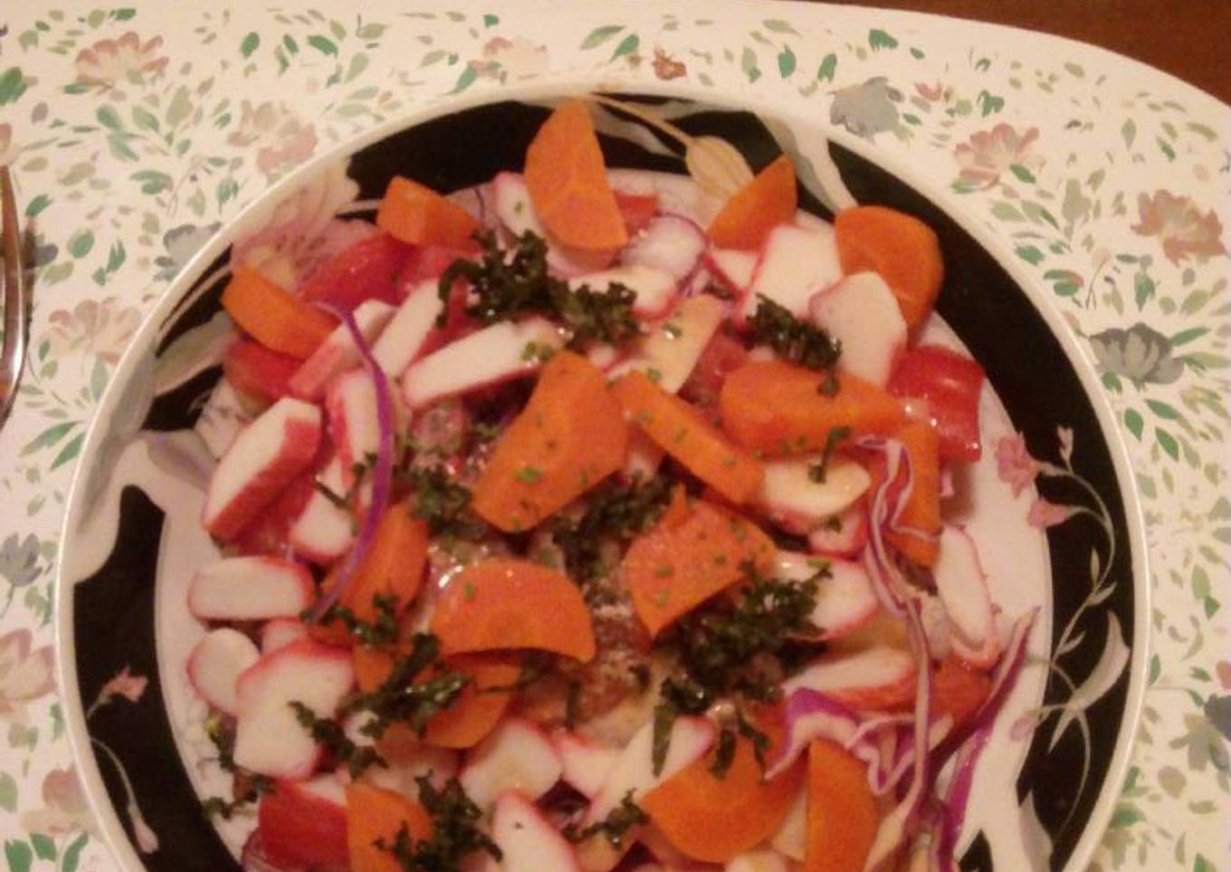 Ensalada de colores súper fácil