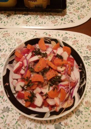 Una foto de Ensalada de colores súper fácil