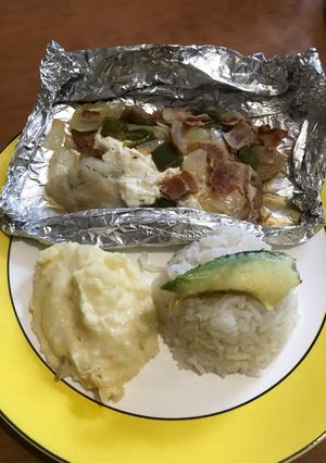 Una foto de Pescado en aluminio
