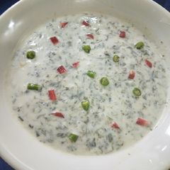 A picture of Bathu raita.