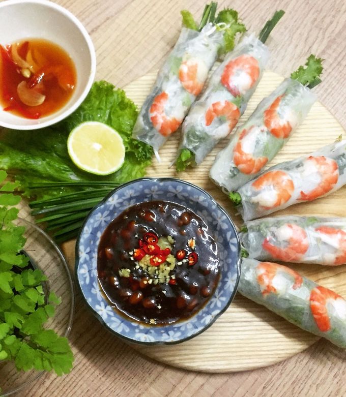 Hình của món Gỏi cuốn.