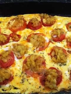 عکسی از دستور املت سیب زمینی اسپانیایی خوشمزه