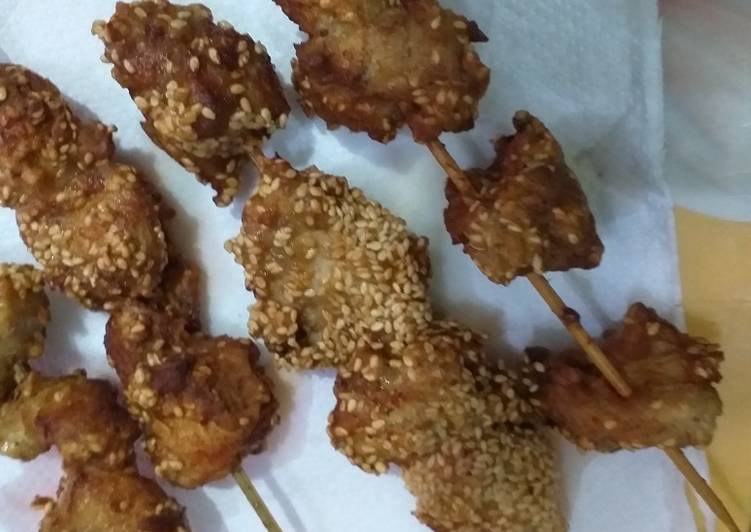Recipe of Perfect Sesame Fried Chicken (Tiloon wala Chicken)