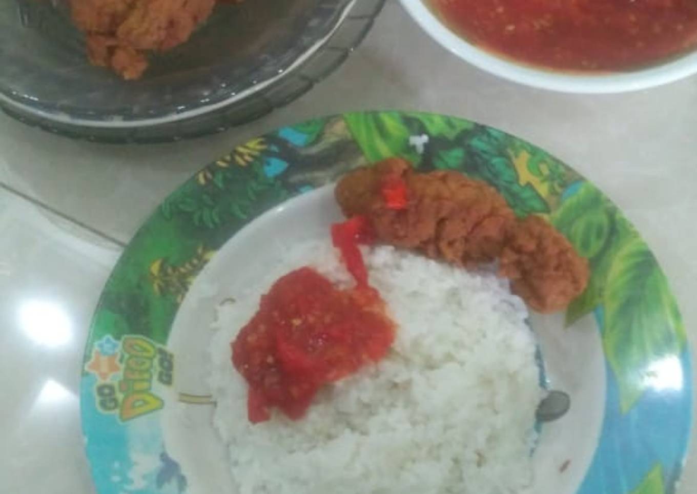 Sambal terasi bawang bakar