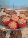 Tomates rellenos con atún y puré 🍅🍅