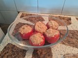 Tomates rellenos con atún y puré 🍅🍅